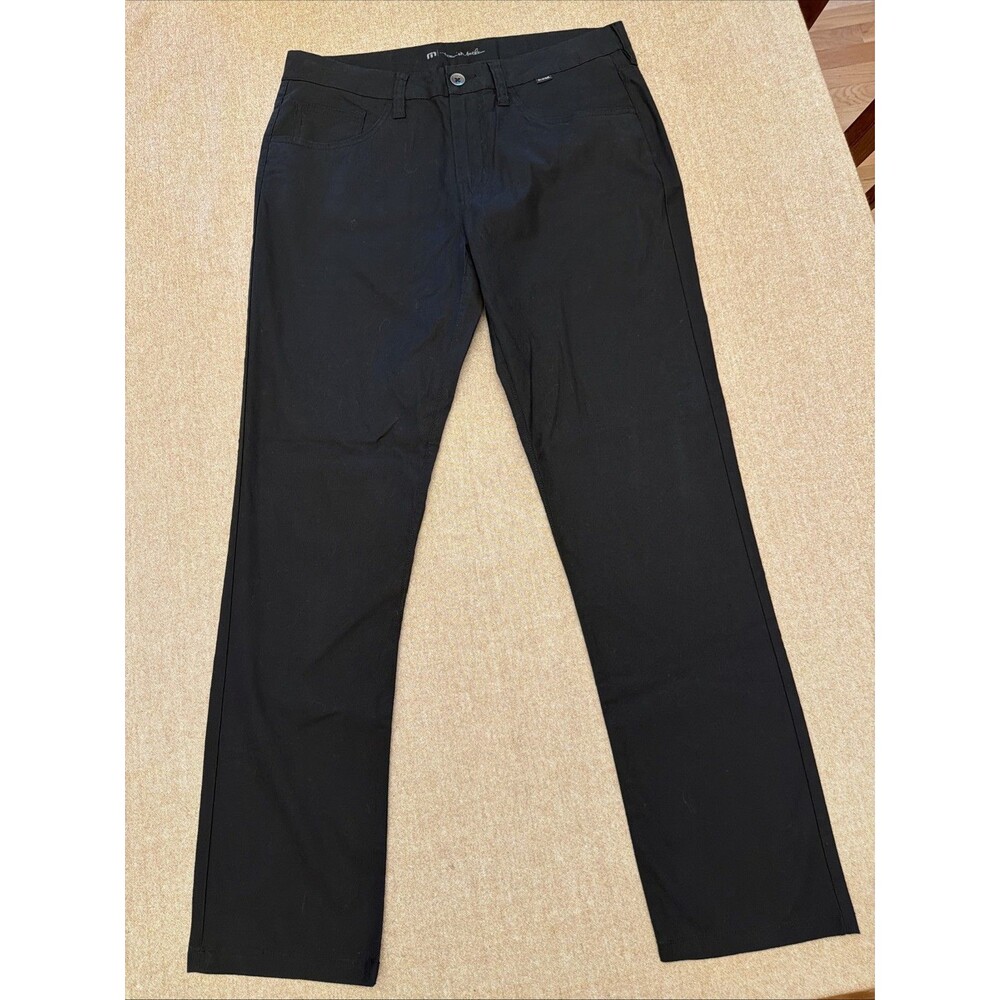 Travis Mathew Pants Mens 32x30 Black Performance Golf Chino